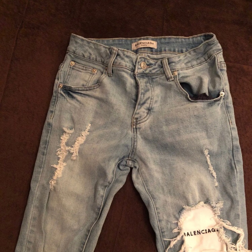 Balenciaga Distressed Denim Jeans